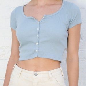 blue brandy melville zelly top